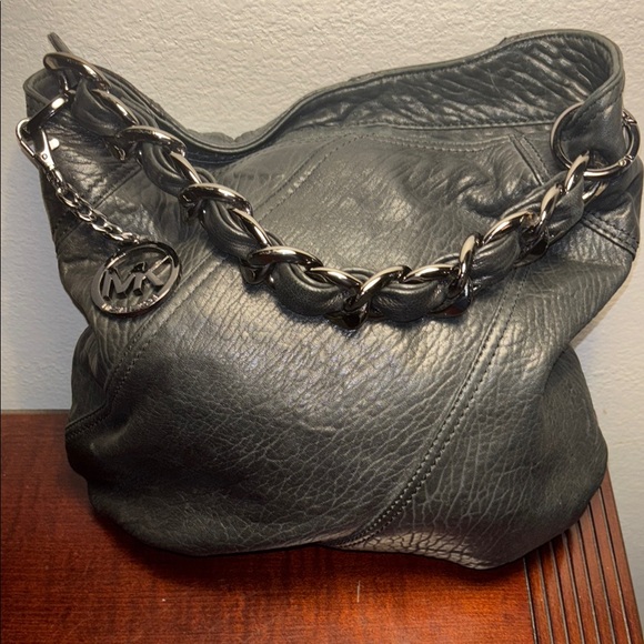 MICHAEL Michael Kors Black Soft  Leather Hobo Bag - Picture 3 of 7